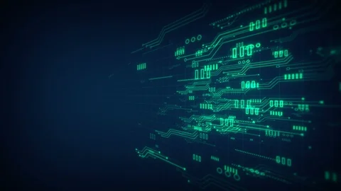 Technology future background abstract digital Video stock 121507449