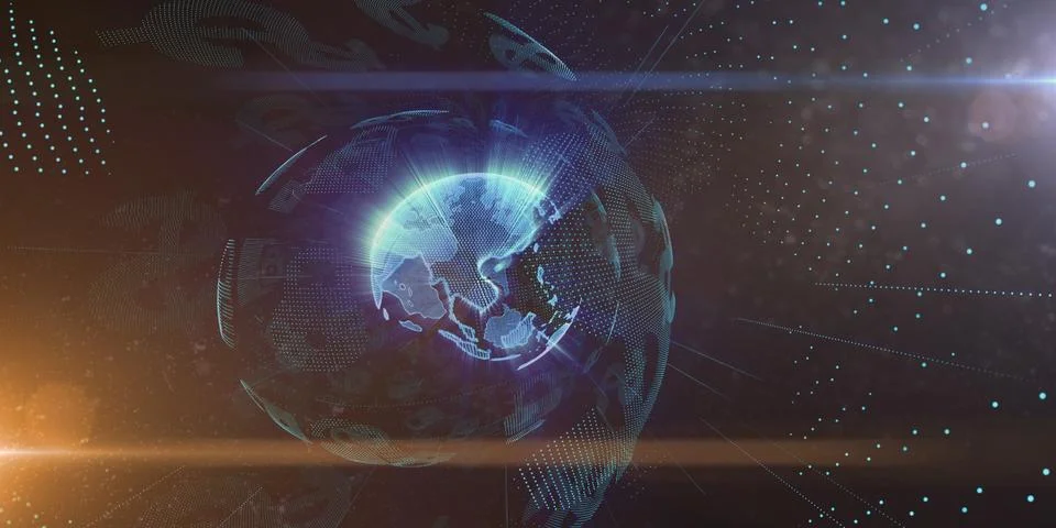 Technology of the future securing online payment gateways and currency 库存插图