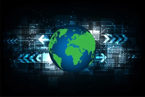 Technology of the future world. Stock-Illustration