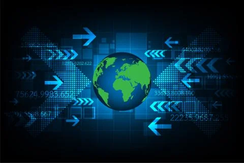 Technology of the future world. 스톡 일러스트