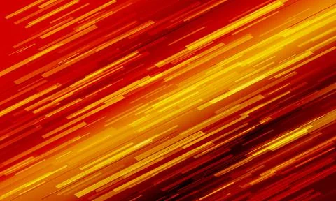 Technology futuristic background striped lines with light effect on orange Stock Illustration