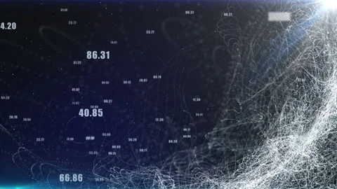 Technology Futuristic Big Data Network 4K Footage Simulation Stock Footage 151692608