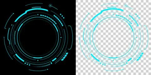 Technology Futuristic Circular Interface HUD Digital Technology Circle Sci Fi  Stock Illustration