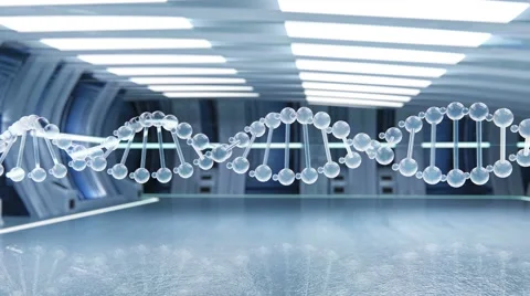 Technology futuristic digital background, DNA Stock Footage 67664437