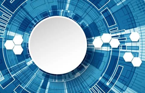 Technology futuristic digital background. Stock Illustration