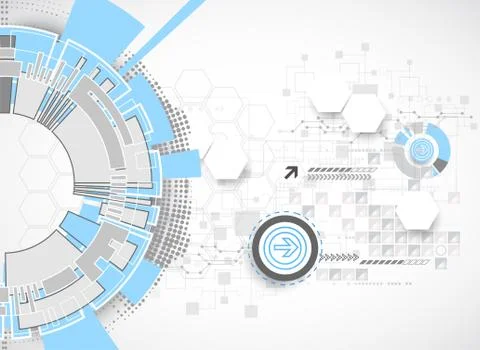 Technology futuristic digital background. 스톡 일러스트