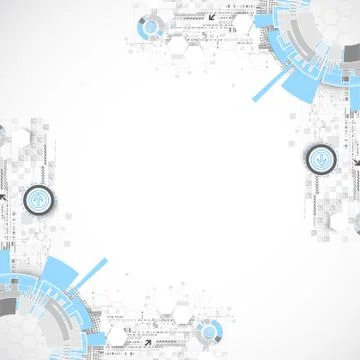 Technology futuristic digital background. Stock Illustration