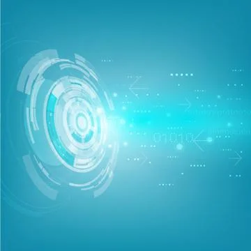 Technology futuristic digital background, vector illustration Stock Illustration