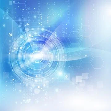 Technology futuristic digital background, vector illustration Stock Illustration