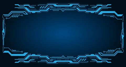 Technology Futuristic Frame. Virtual Panel, Dashboard 스톡 일러스트