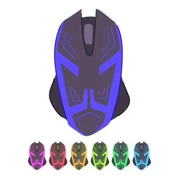 Technology game mouse vector cartoon graphic Stock Illustration