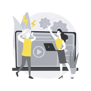 Technology gap abstract concept vector illustration. Stock Illustration