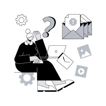 Technology gap abstract concept vector illustration. Stock Illustration