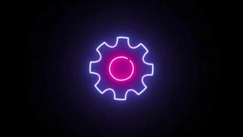 Technology gear icon concept animation. Animated settings icon 4k animation . Stock Footage 323363813