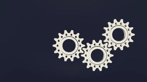 Technology gear wheels abstract background Stock Illustration