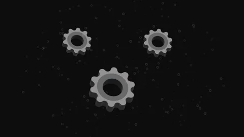 Technology gears animation 3D rotating cogs engineering design corporate pr.. Video stock 321456774