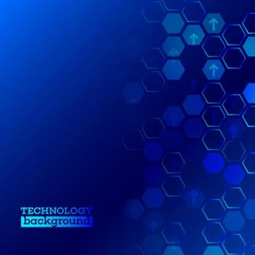 Technology geometric minimal design. Stock Illustration