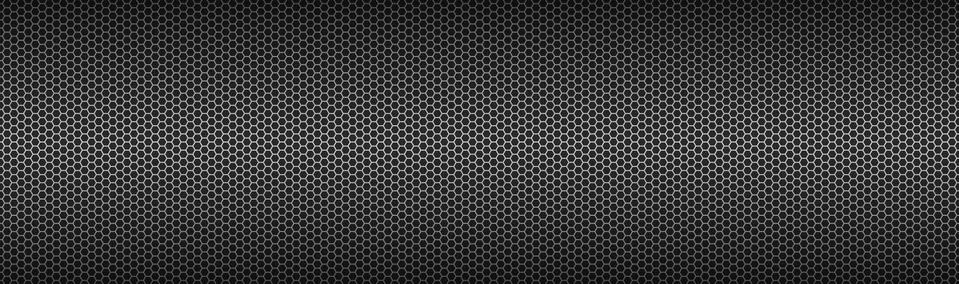 Technology geometric polygons header. Abstract black metallic hexagonal banner Stock Illustration
