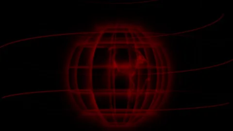 Technology glowing abstract black background world map news animation 库存影片 336911327