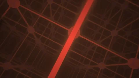 Technology Glowing Digital Grid Network Abstract Background for Visual Concep Stock Footage 343770161