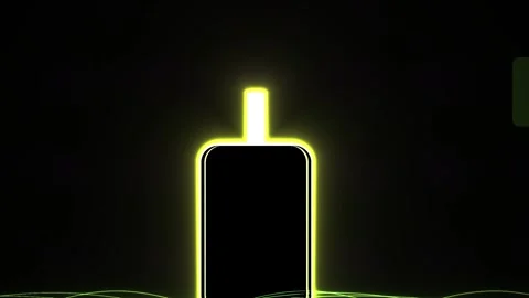 Technology Glowing Neon Outline for Digital Concepts and Futuristic Designs Vidéo 343769981