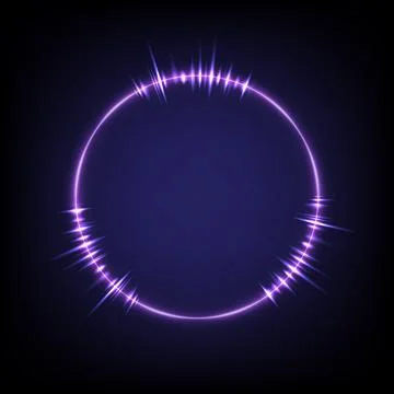 Technology glowing swirl light effect. Magic abstract frame. Power energy of  イラスト素材