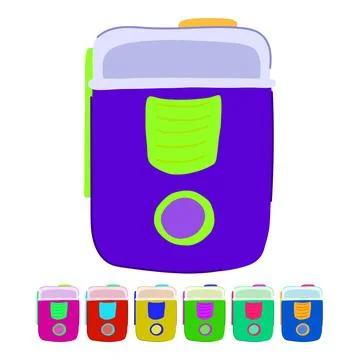 Technology gps beacon vector cartoon graphic Illustrazione stock