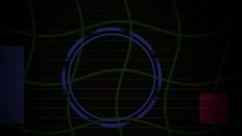 Technology graphics with blue circle. Stock Footage 340041594