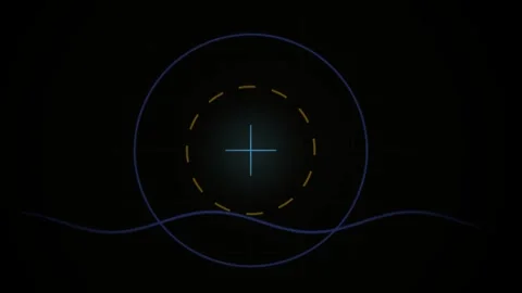Technology graphics with circle line. Stock Footage 340041576