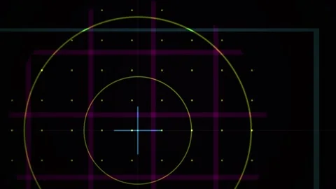 Technology graphics with circles and lines. Stock Footage 334195787