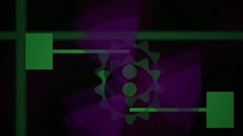 Technology graphics with gear and lines. Stock Footage 334685963