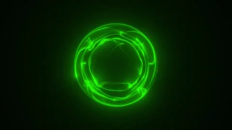 Technology green sphere Stock Footage 313813649