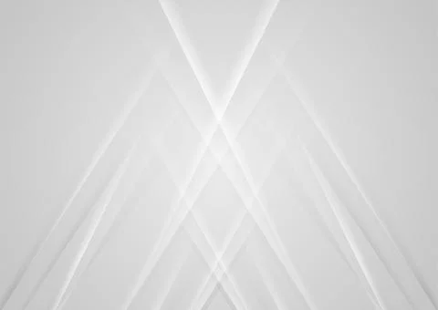Technology grey white abstract background with light glossy stripes Stock Illustration