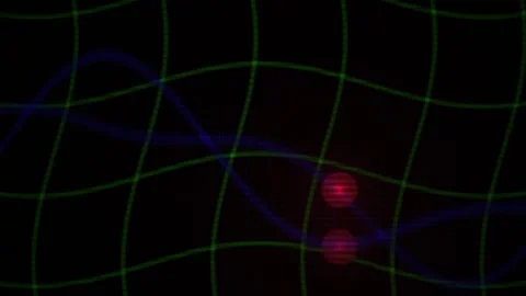 Technology grid background with curve. Stock Footage 335116021