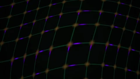 Technology grid background with dots. Stock Footage 340041619