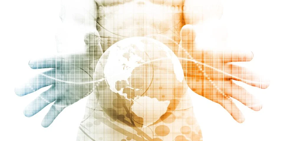 Technology Grid 스톡 일러스트