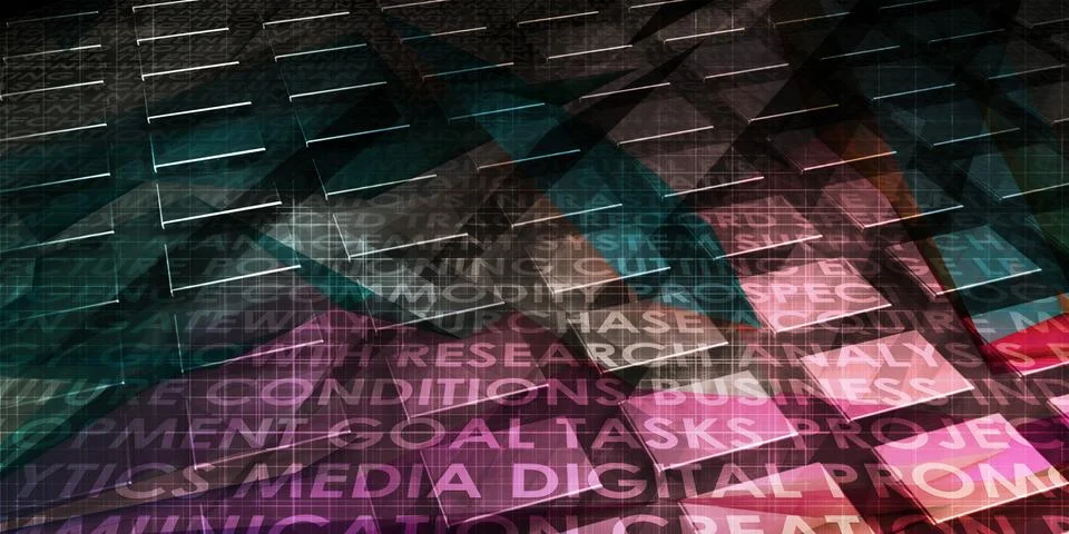 Technology Grid Illustrazione stock