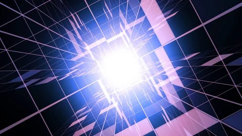 Technology Grid Tunnel Stock Footage 91054796