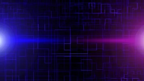 Technology Grids with Flare Stock-Footage 291961846