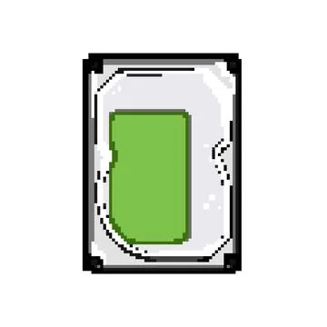 Technology hard drive pixel art vector illustration Stockillustratie