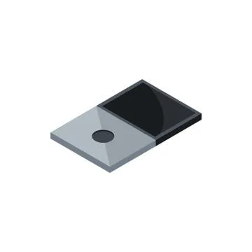 Technology hardware device computer icon isometric Illustrazione stock