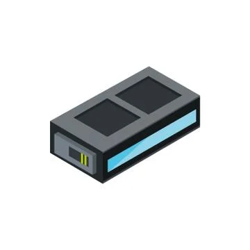 Technology hardware device computer isometric Illustrazione stock