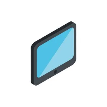 Technology hardware device computer tablet isometric Illustrazione stock