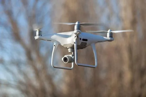 Technology helicopter flying Stock Photos