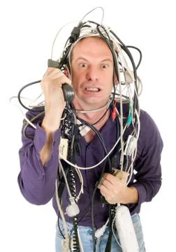 Technology help 스톡 사진
