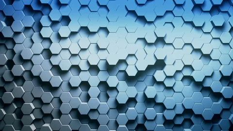 Technology hexagon colorful abstract model background, Many clean technical Stock Footage 106899357