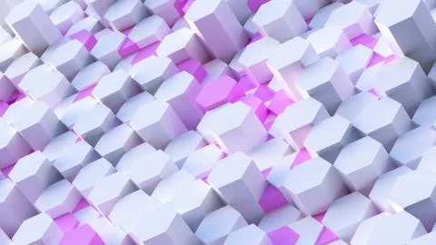 Technology hexagon pattern background Stock Illustration