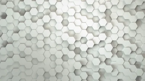 Technology hexagon pattern background, Many white abstract geometric hexagons as Stock Footage 106231516