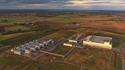 Technology hub with robust servers and AI infrastructure inside. Stock Footage 318620434