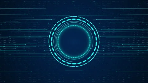 Technology hud artificial intelligence data circuit board Stock Footage 347189790